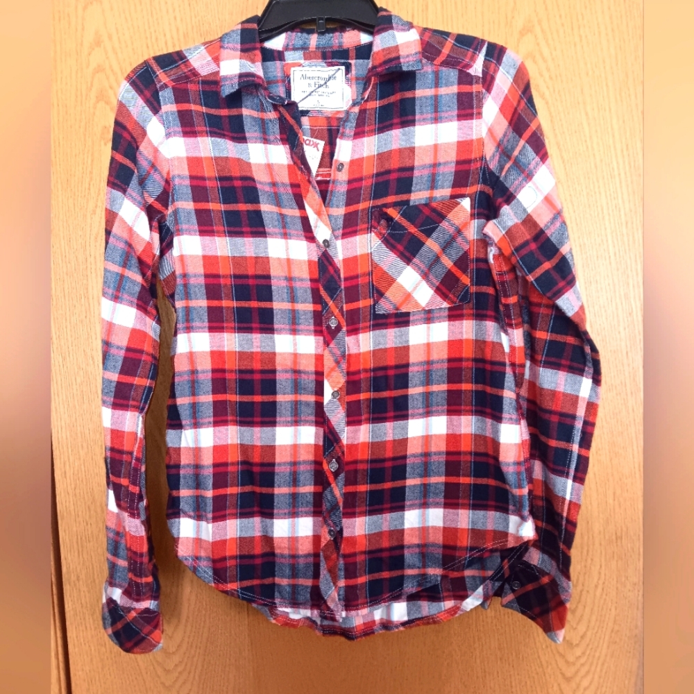 Women's size small,  Abercombie and Fitch flannel shirt